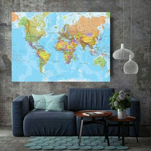 نقد و بررسی پوستر دیواری طرح نقشه جهان کد TFP183 توسط خریداران
