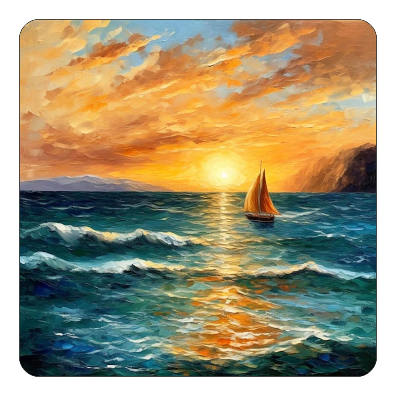 مگنت کاکتی طرح نقاشی رنگ روغن مدل mp72281