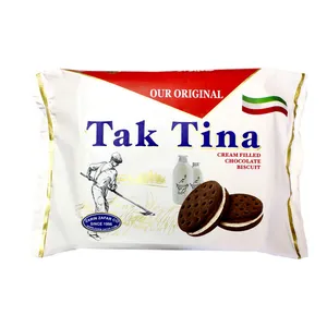 بیسکویت کرم دار کاکائویی تک تینا - 400 گرم