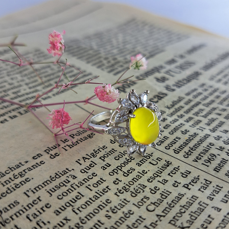 انگشتر نقره زنانه ملک زیور مدل عقیق شرف الشمس مارکیز کد 10