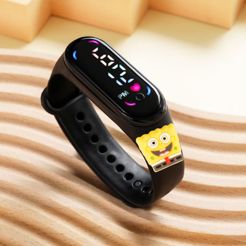 ساعت مچی دیجیتال بچگانه مدل باب اسفنجی