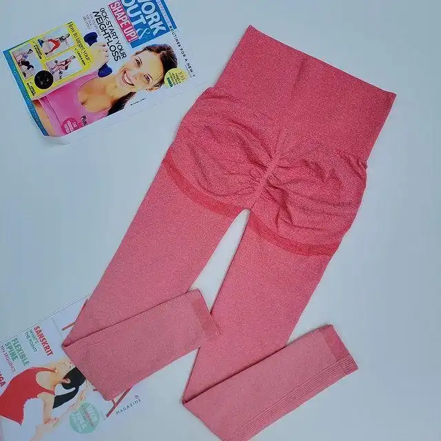 لگینگ ورزشی زنانه مدل پشت چین دار سیملس کد 44444