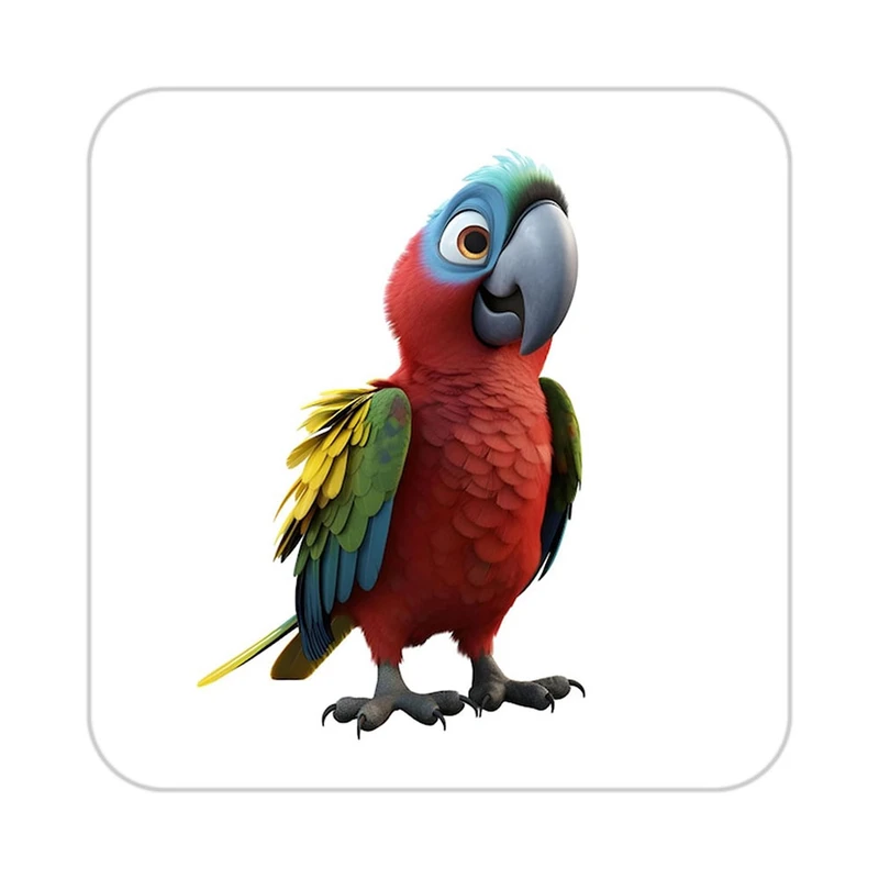 زیر لیوانی کاکتی طرح حیوانات کارتونی مدل mp28809