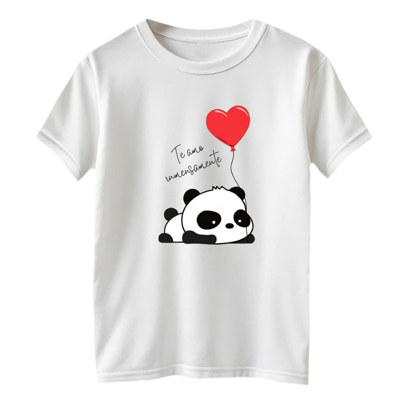 تی شرت آستین کوتاه بچگانه مدل پاندا بادکنکی