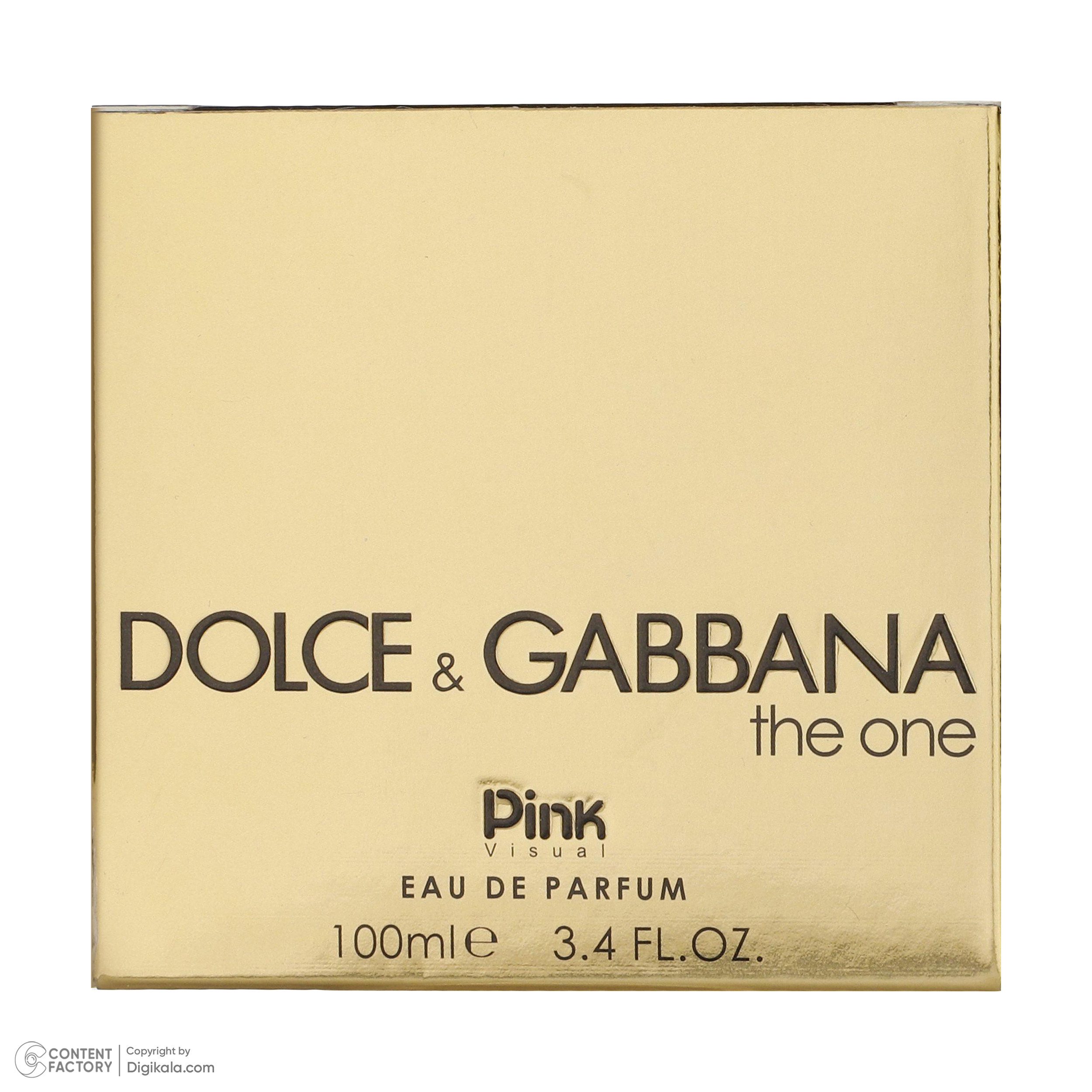 ادو پرفیوم زنانه پینک ویژوآل مدل DOLCE GABBANA The One حجم 100 میلی لیتر ادو پرفیوم زنانه پینک ویژوآل مدل DOLCE GABBANA The One حجم 100 میلی لیتر