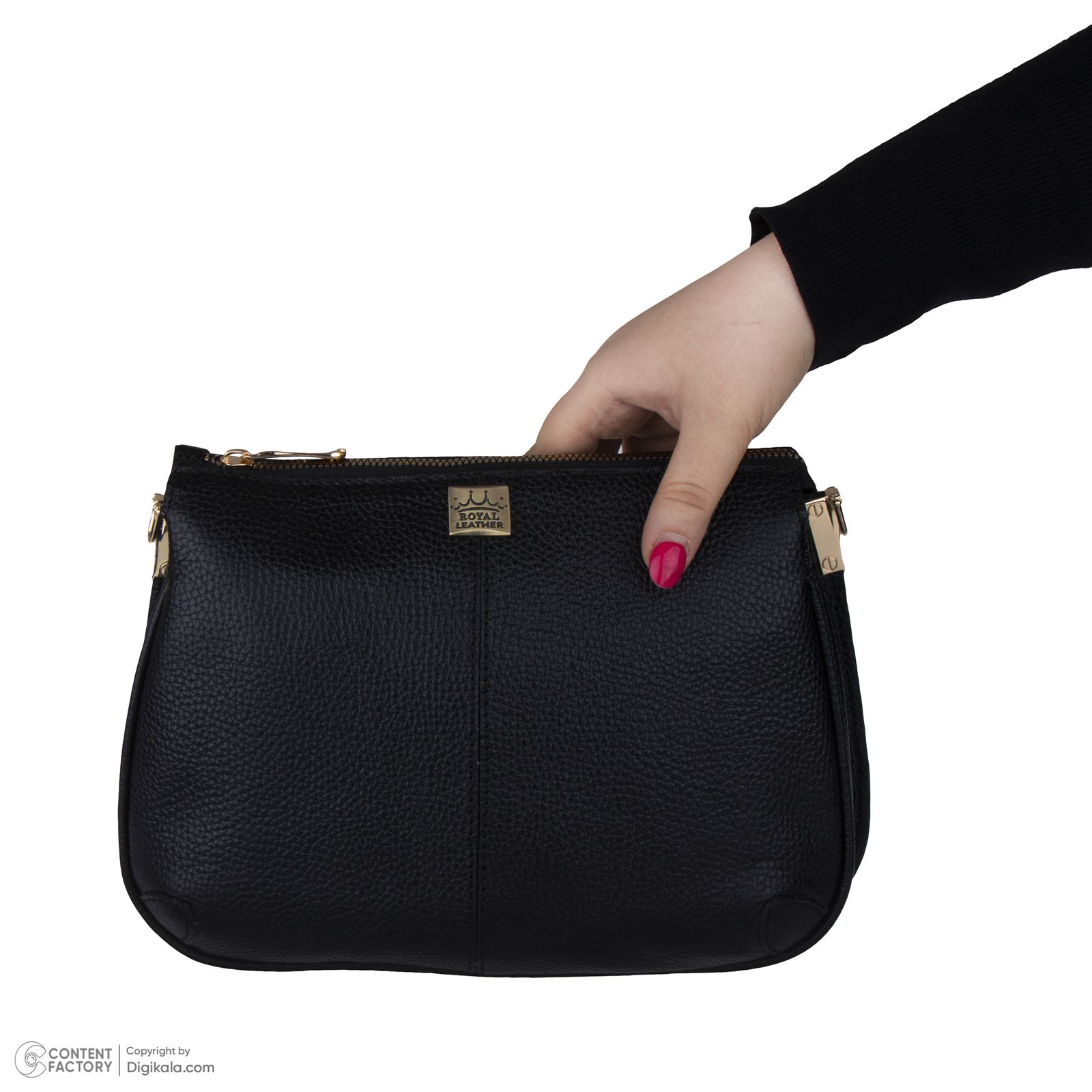 کیف دوشی زنانه رویال چرم مدل W82 -  - 4