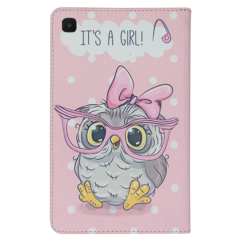 کیف کلاسوری طرح جغد فانتزی کد J-018 مناسب برای تبلت سامسونگ Galaxy Tab A7 Lite / T225