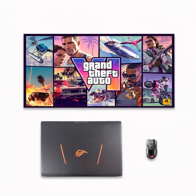 ماوس پد مدل GTA 6 سایز 70*30 سانتی متر
