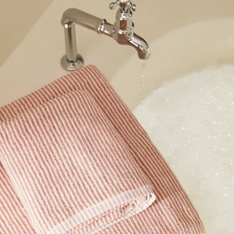 حوله دست و صورت زارا هوم مدل THREAD STRIPED کد 092 سایز 50x90 سانتی متر