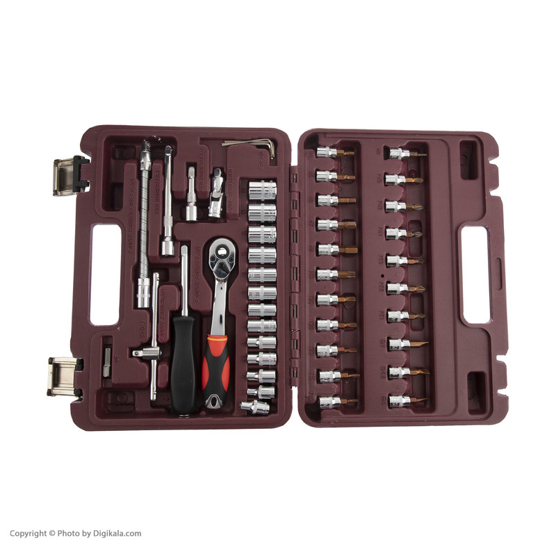 مجموعه 46 عددی آچار و سری بکس و پیچ گوشتی اسرانوی مدل A1-X046A