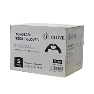 دستکش نیتریل غیر پودری تی تی گلاو مدل 10 سایز کوچک (S) بسته 100 عددی