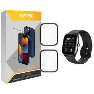 محافظ صفحه نمایش نانو اسپریگ مدل SPG مناسب برای ساعت هوشمند امیزفیت GTS 4 Mini بسته دو عددی