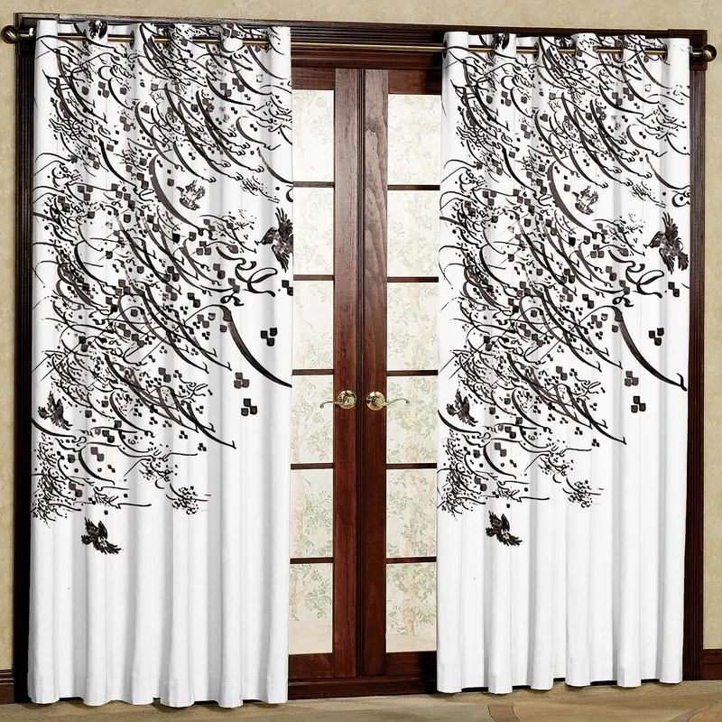 پرده مدل شعر مخمل پانچی کد 1150 سایز 200x140 سانتی متر