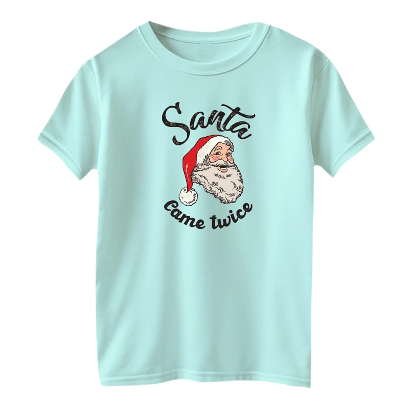 تی شرت آستین کوتاه بچگانه مدل بابانوئل کریسمس کد 19
