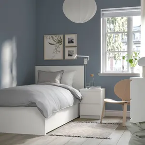 تخت خواب یک نفره ایکیا مدل  malm-luroy سایز 90×200 سانتی متر
