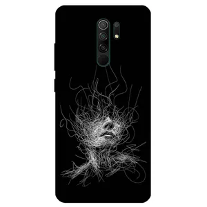 Megafone Face Sketch 7423 Cover For Xiaomi Redmi 9