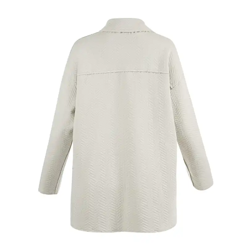 مانتو زنانه سرژه مدل 212268 رنگ کرم روشن