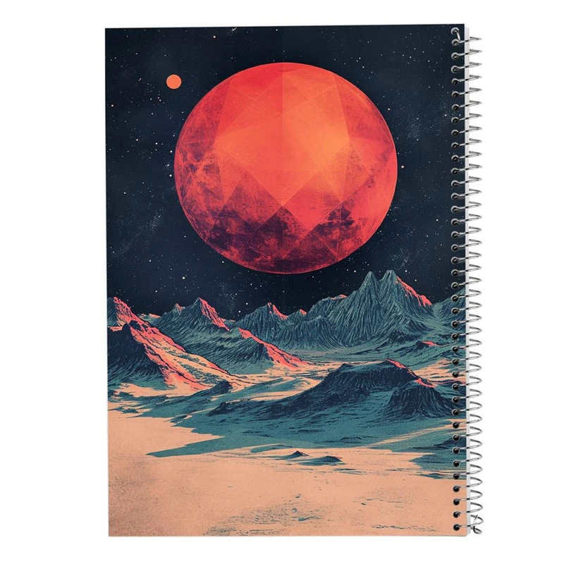 دفتر شطرنجی 50 برگ مدوپد طرح ماه کد DF15483