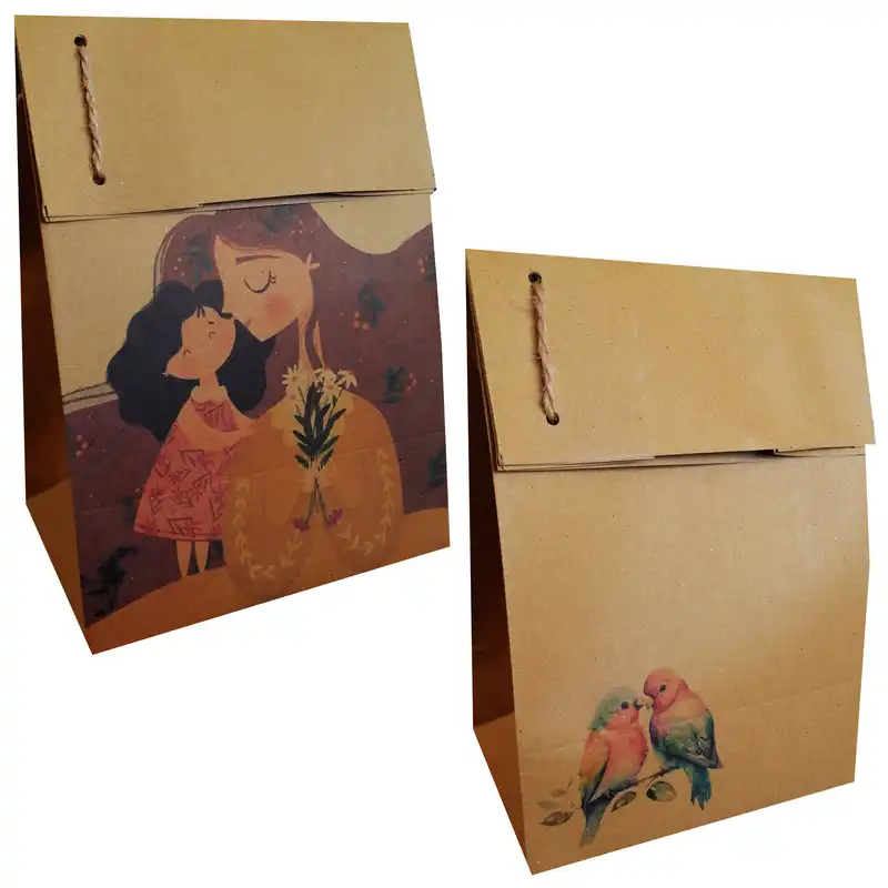 ساک هدیه مدل کادویی مجموعه 2 عددی