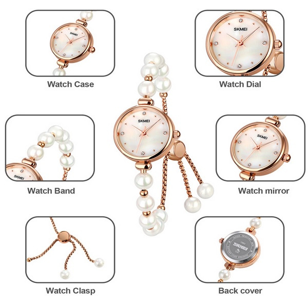 ساعت مچی عقربه ای زنانه اسکمی مدل 1983PKW