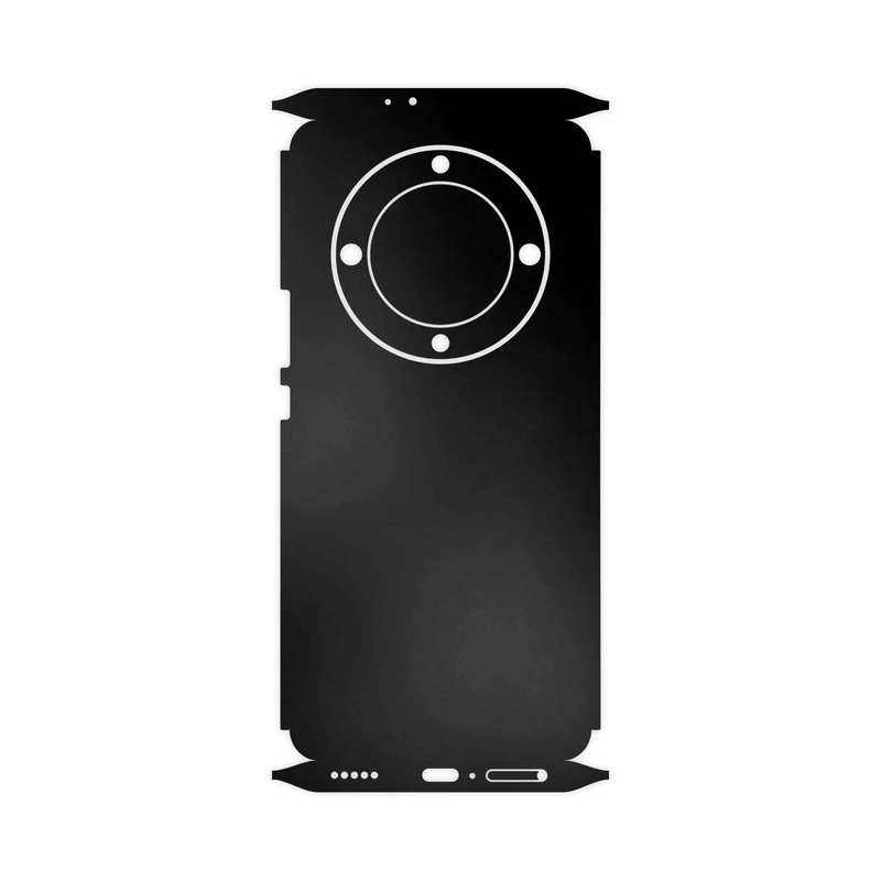 برچسب پوششی ماهوت مدل Matte-Black-FullSkin مناسب برای گوشی موبایل آنر Magic 5 Lite