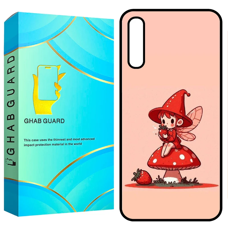 کاور قاب گارد طرح توت فرنگی مدل GCHPA50 مناسب برای گوشی موبایل سامسونگ Galaxy A50 / A50s / A30s 