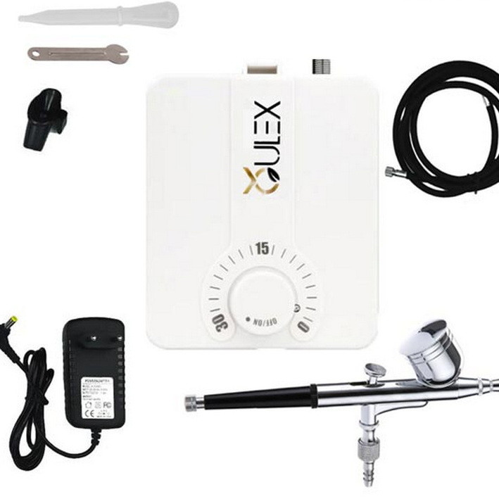 پیستوله برقی و کیت کامل ایربراش مدل QULEX K500Wte پیستوله برقی و کیت کامل ایربراش مدل QULEX K500Wte