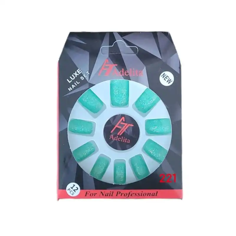 ناخن مصنوعی آدلیتا مدل Sh-G-221 بسته 12 عددی
