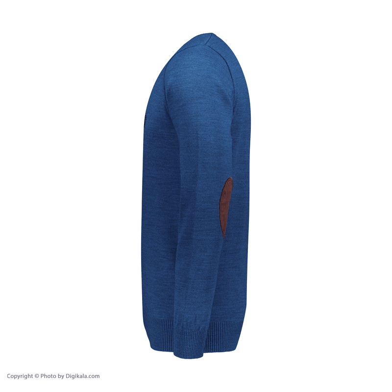 پلیور مردانه تریکو پاییزان مدل P700 رنگ آبی لاجوردی ملانژ
