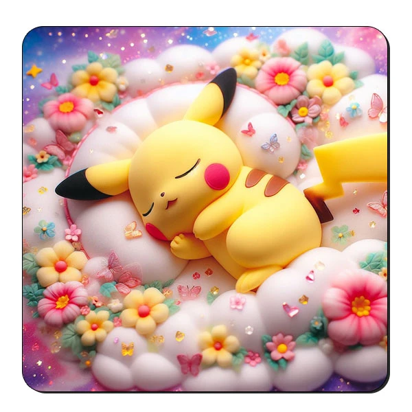  زیر لیوانی طرح پیکاچو خوابیده کد nzl802