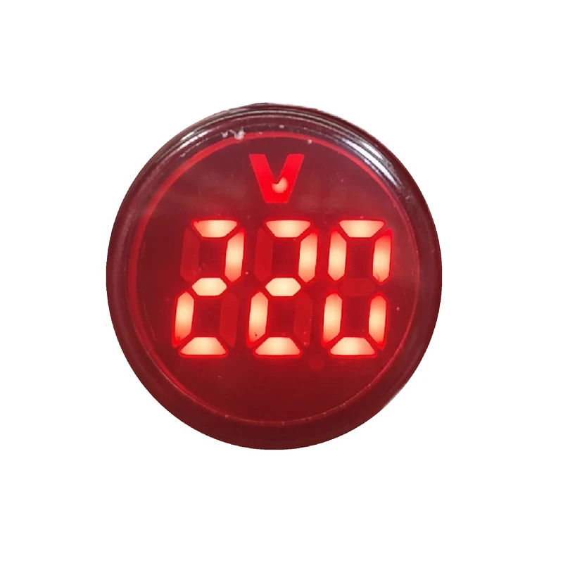 چراغ سیگنال ولت متر جی بی اچ کد JBH/DI22-V-R-R بسته ده عددی