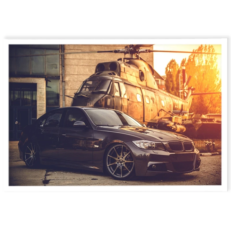 تابلو نوری بکلیت طرح ماشین BMW مدل W-4771