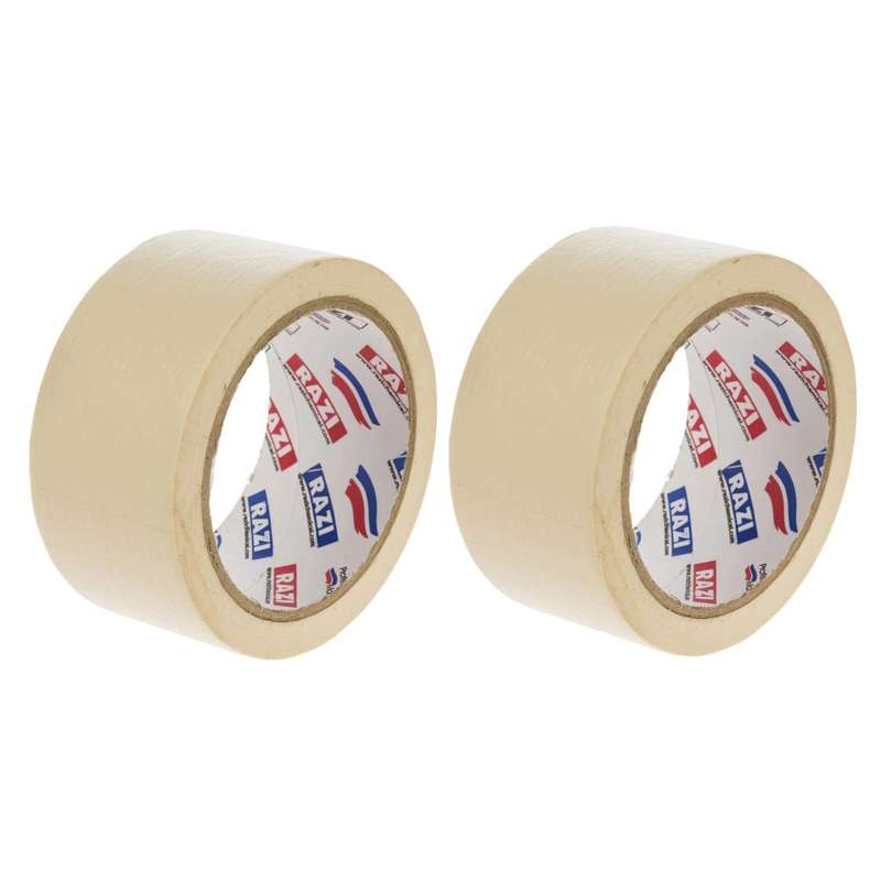 نوار چسب کاغذی رازی مدل 4802 عرض 4.8 سانتی متر بسته 2 عددی