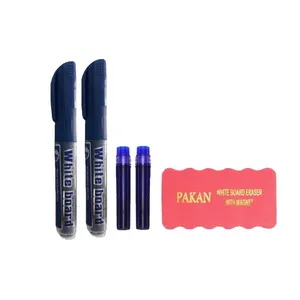 ماژیک وایت برد  مدل شارژی  به همراه یدک و تخته پاک کن مجموعه 5 عددی 