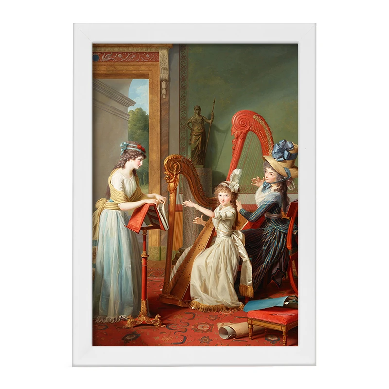 تابلو خندالو مدل نقاشی درس هارپ اثر ژان آنتوان تئودور ژیروس کد F12128