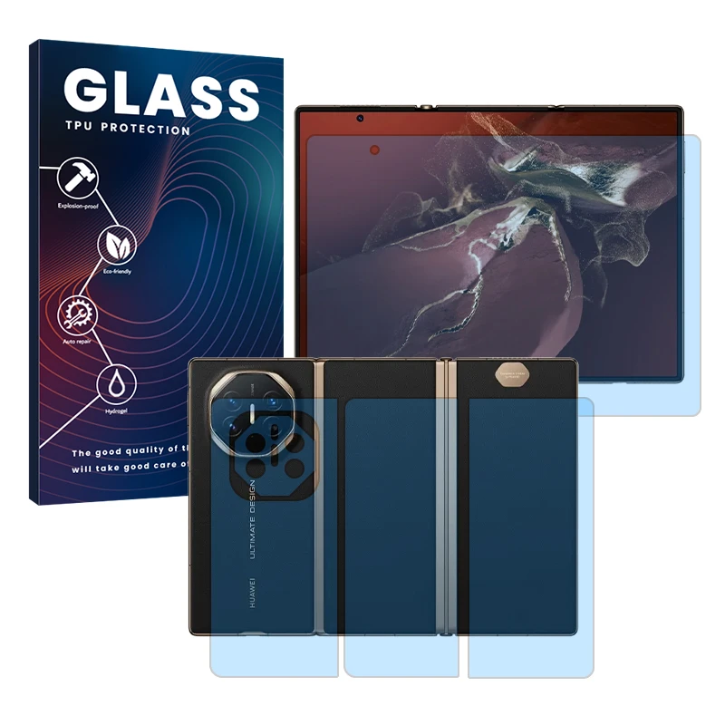 محافظ صفحه نمایش بلوکات گلس مدل Eye Care مناسب برای گوشی موبایل هوآوی Mate XT Ultimate به همراه محافظ پشت گوشی