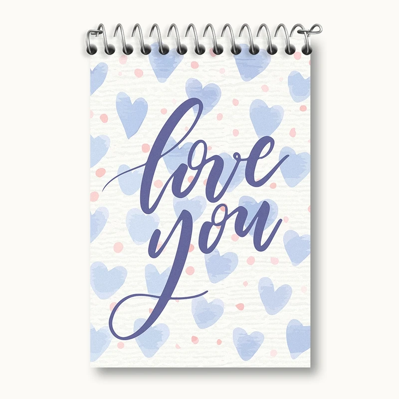 دفتر یادداشت 50 برگ خندالو مدل Love You کد F2016