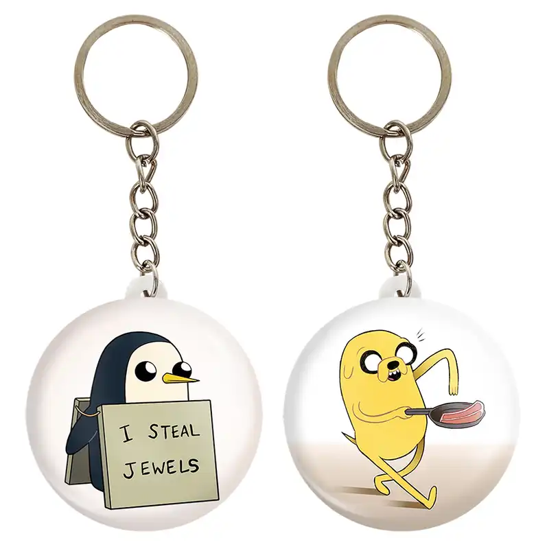 جاکلیدی خندالو مدل جیک و گانتر وقت ماجراجویی Adventure Time کد 2080320807 مجموعه 2 عددی