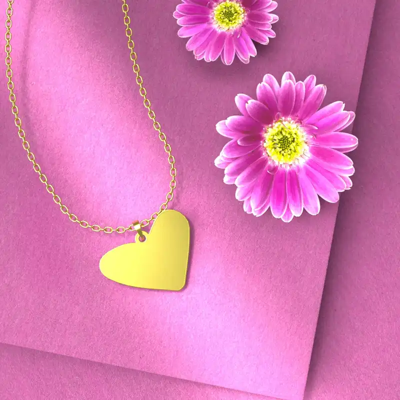 گردنبند طلا 18 عیار زنانه مدوپد مدل مثلث کد CA10646