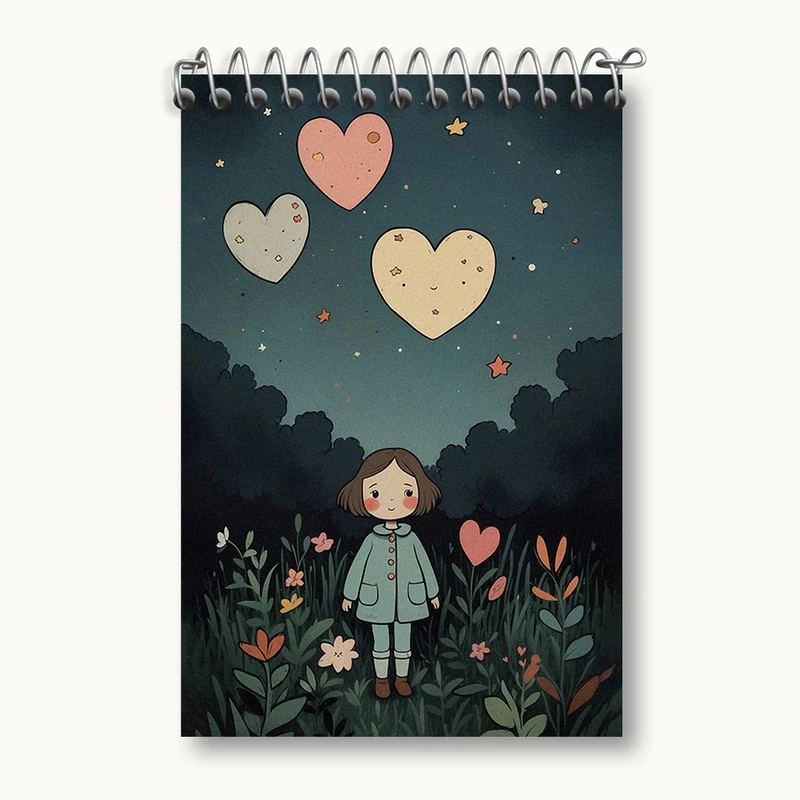 دفتر یادداشت 50 برگ خندالو مدل دخترانه کد F2751