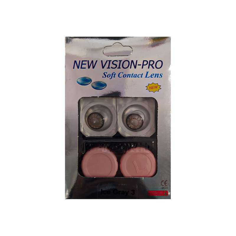 لنز چشم پرو نیو ویژن مدل LG3 رنگ طوسی عسلی