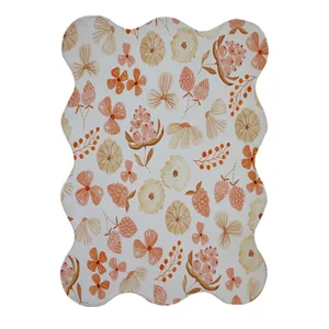 پادری مدل دالبر طرح گل کد 9339 سایز 80x110 سانتی متر 