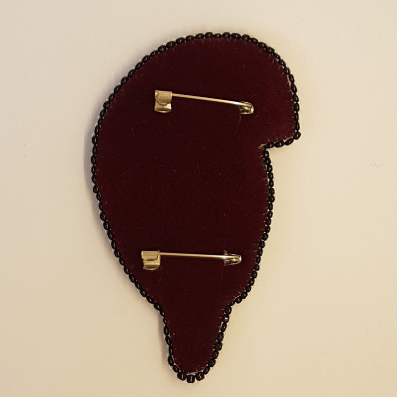 سنجاق سینه زنانه مدل گنجشک جواهردوزی کد GOL610