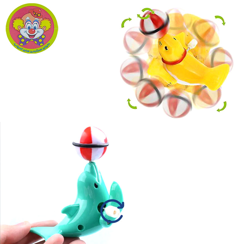 اسباب بازی کوکی دنیای سرگرمی های کمیاب مدل شیر دریایی آکروبات باز کد DSK-A685