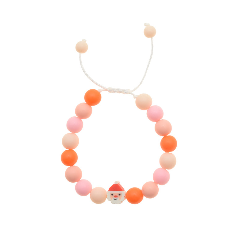 دستبند بچگانه دلنار گالری مدل بابابرفی بسته 3 عددی