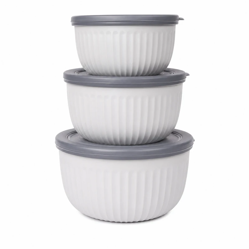 ظرف نگهدارنده با بدنه پلاستیکی ماتیسا مدل RL-3 مناسب برای قرار دادن در یخچال و فریزر بسته 3 عددی