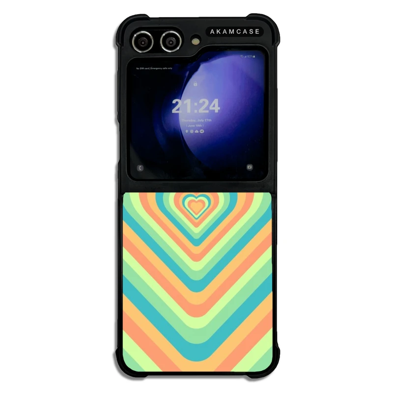 کاور آکام مدل AMCWSGZFLIP5-HEART45 مناسب برای گوشی موبایل سامسونگ Galaxy Z Flip 5