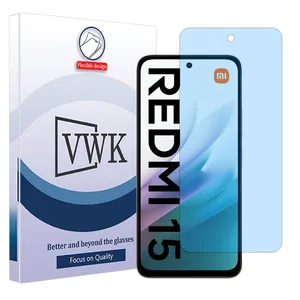 VWK Tough model matte Anti-blue screen protector suitable for Xiaomi Redmi 15 4G mobile phone