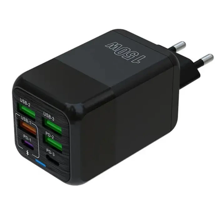 عکس شماره 9 : شارژر دیواری 150 وات مدل adc-pd006 به همراه 4 عدد کابل