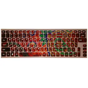 برچسب حروف فارسی کیبورد طرح بته جقه کد 012